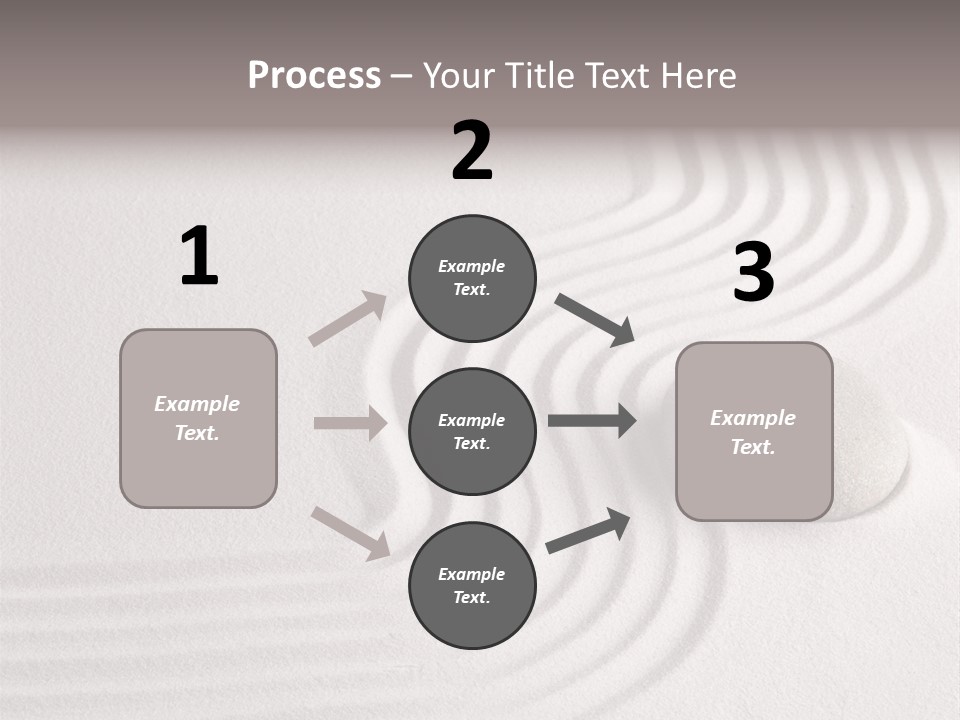 Sand Copy Space Buddhism PowerPoint Template