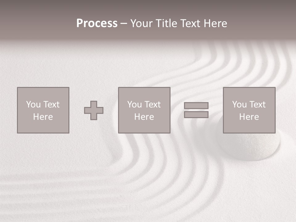 Sand Copy Space Buddhism PowerPoint Template