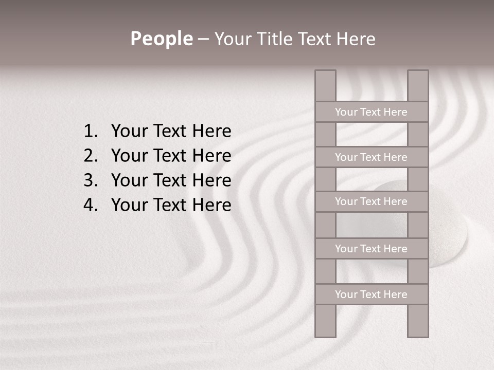 Sand Copy Space Buddhism PowerPoint Template