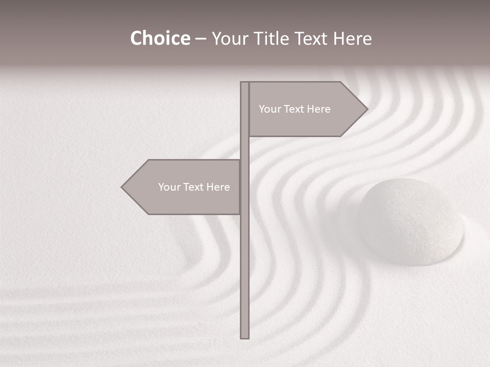 Sand Copy Space Buddhism PowerPoint Template