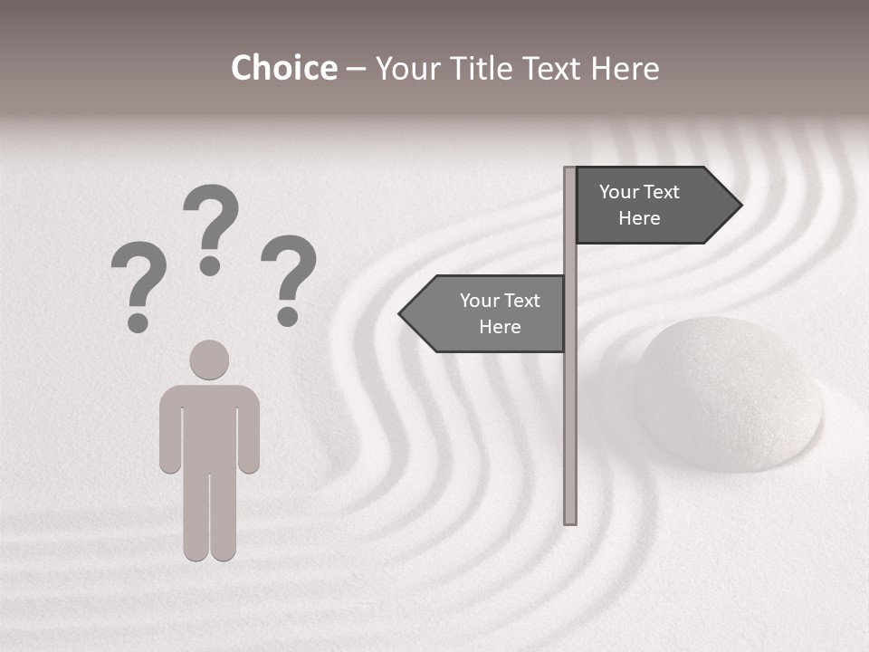 Sand Copy Space Buddhism PowerPoint Template