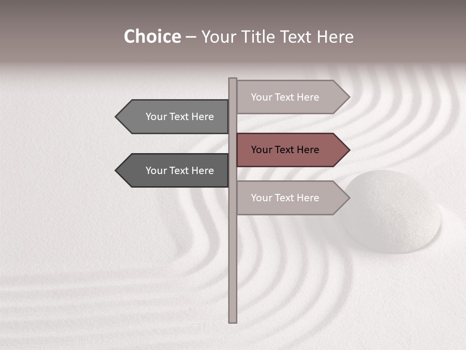 Sand Copy Space Buddhism PowerPoint Template