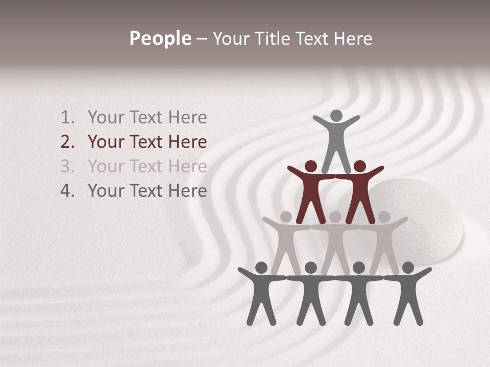 Sand Copy Space Buddhism PowerPoint Template