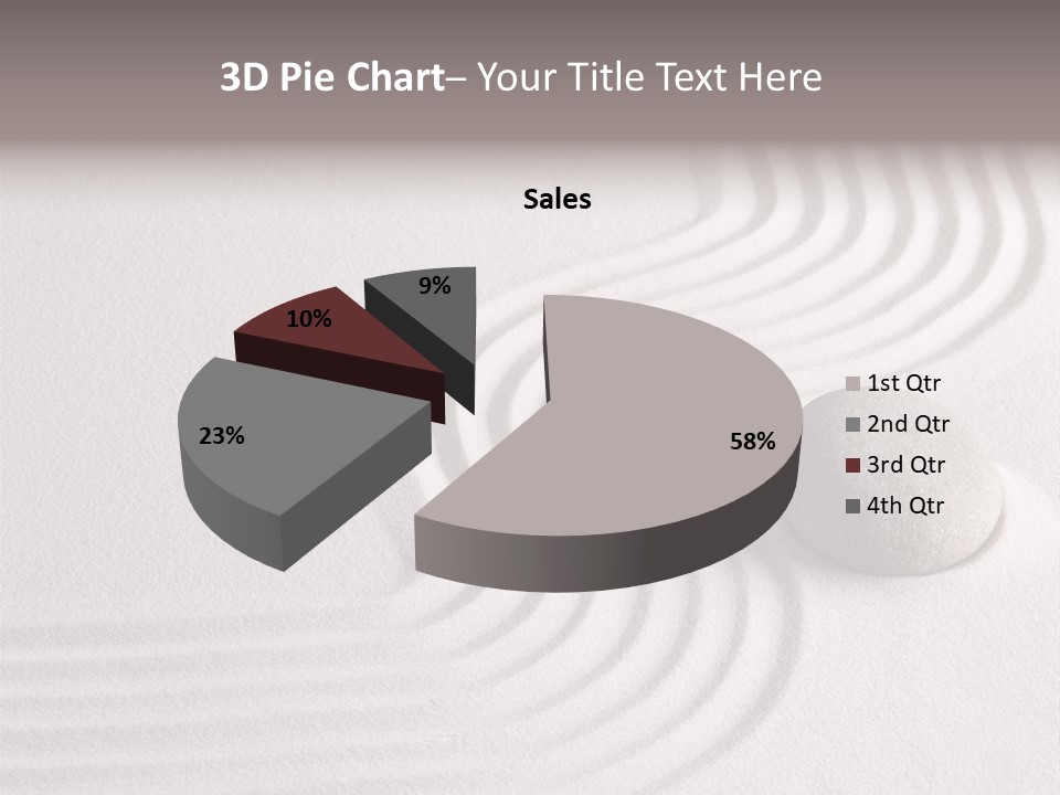 Sand Copy Space Buddhism PowerPoint Template
