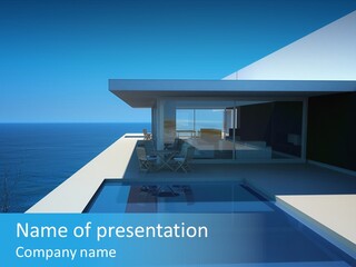 New Patio Scene PowerPoint Template