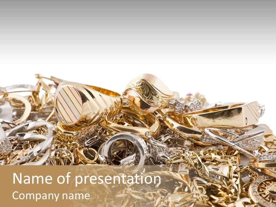 Metal Precious Jeweller PowerPoint Template