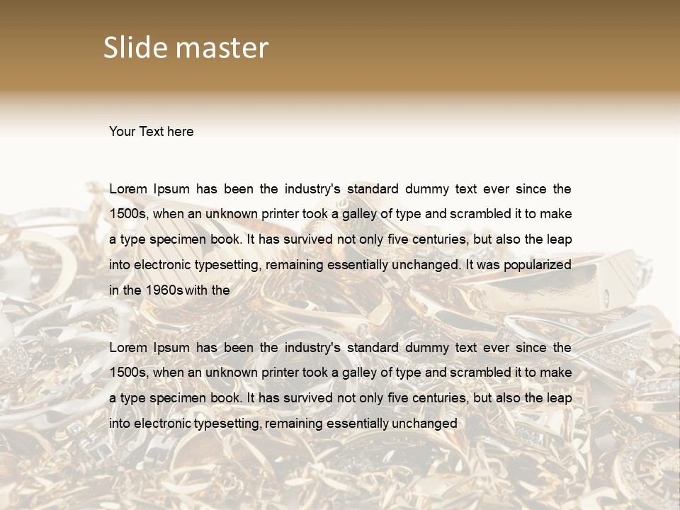 Metal Precious Jeweller PowerPoint Template