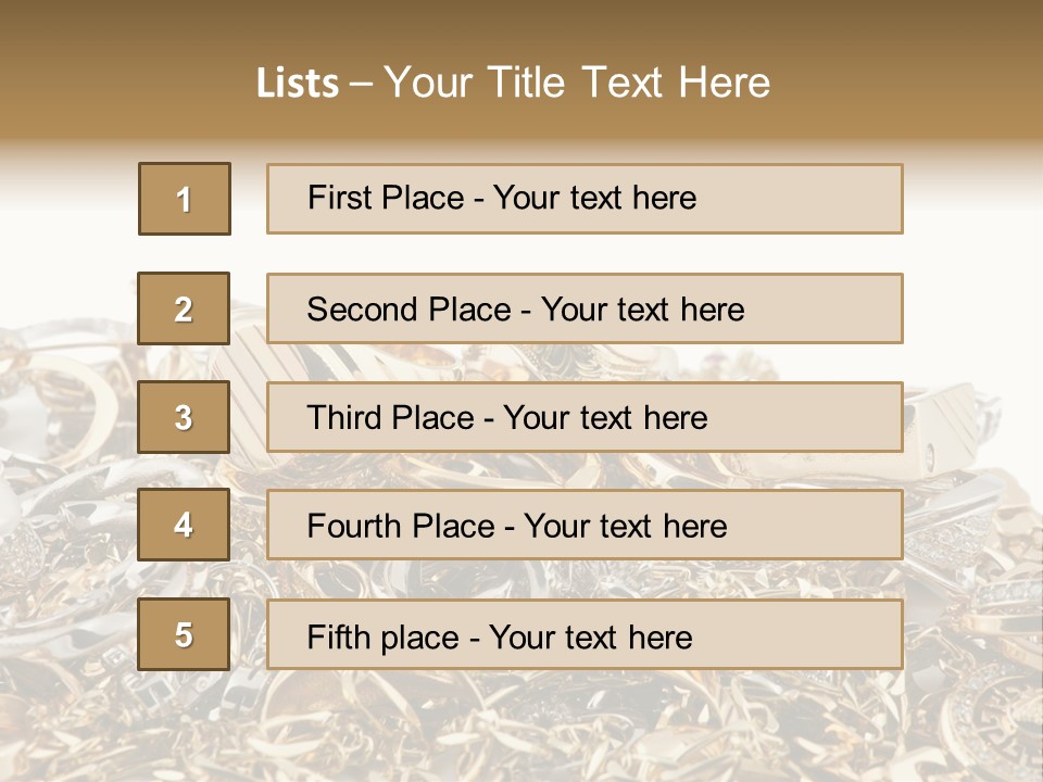 Metal Precious Jeweller PowerPoint Template