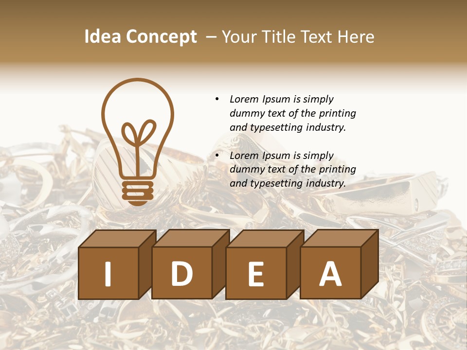 Metal Precious Jeweller PowerPoint Template