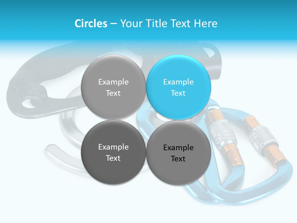 Eight Object Mountain PowerPoint Template
