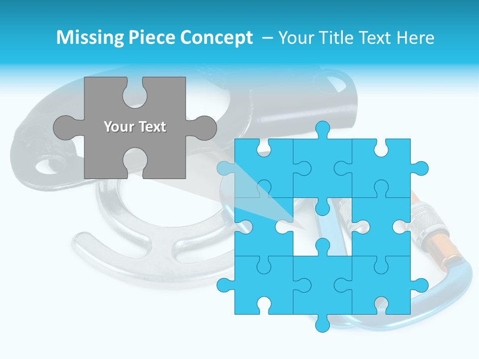 Eight Object Mountain PowerPoint Template