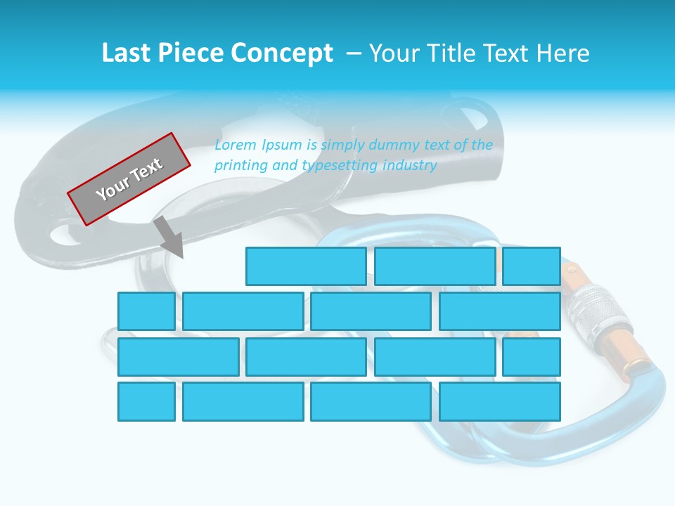 Eight Object Mountain PowerPoint Template