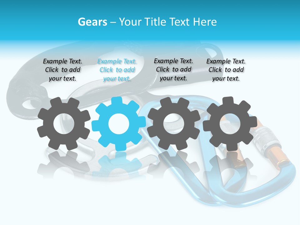 Eight Object Mountain PowerPoint Template