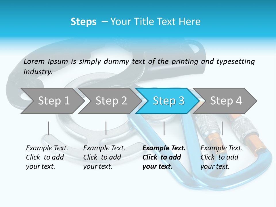 Eight Object Mountain PowerPoint Template