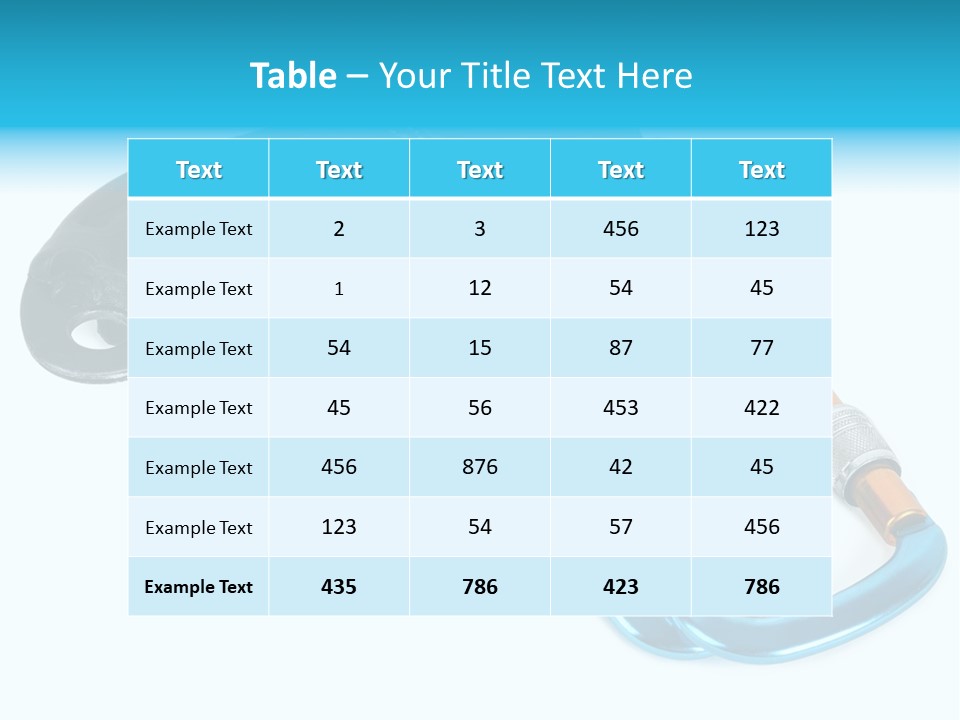 Eight Object Mountain PowerPoint Template