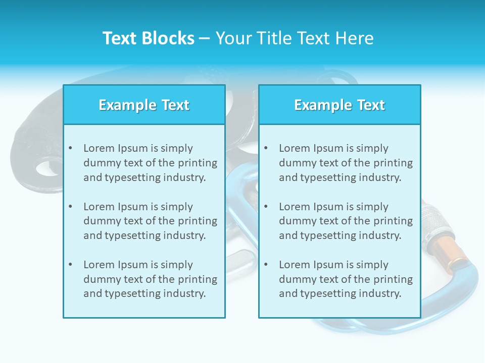 Eight Object Mountain PowerPoint Template