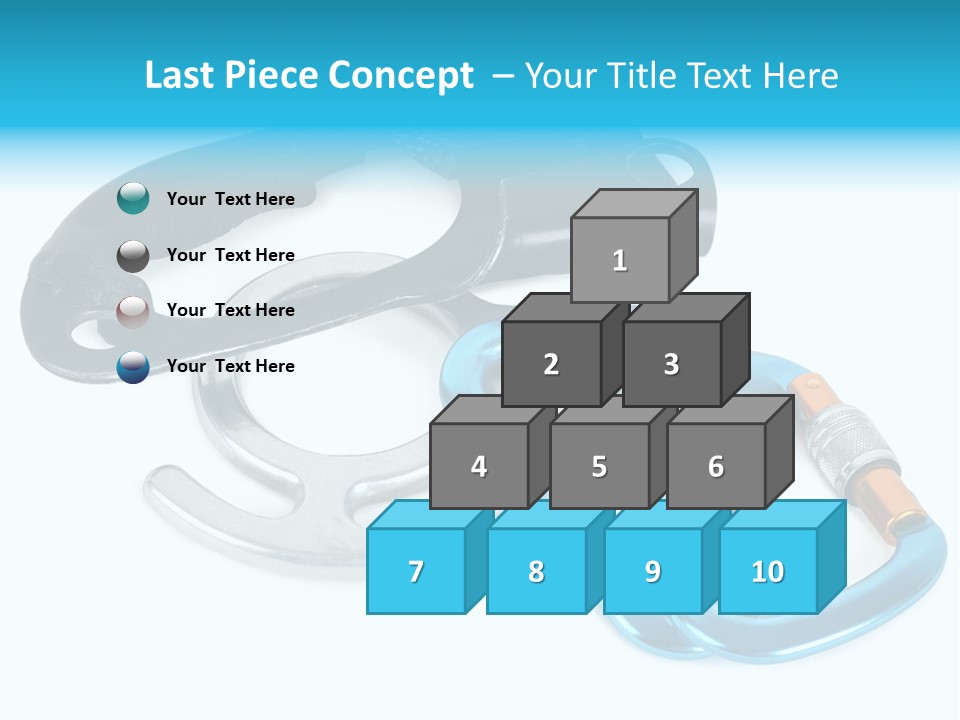 Eight Object Mountain PowerPoint Template