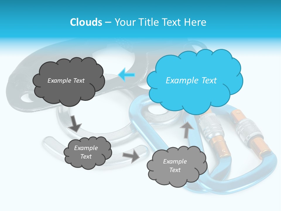 Eight Object Mountain PowerPoint Template