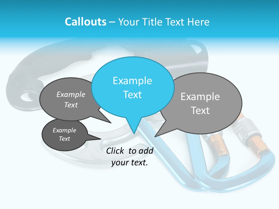Eight Object Mountain PowerPoint Template