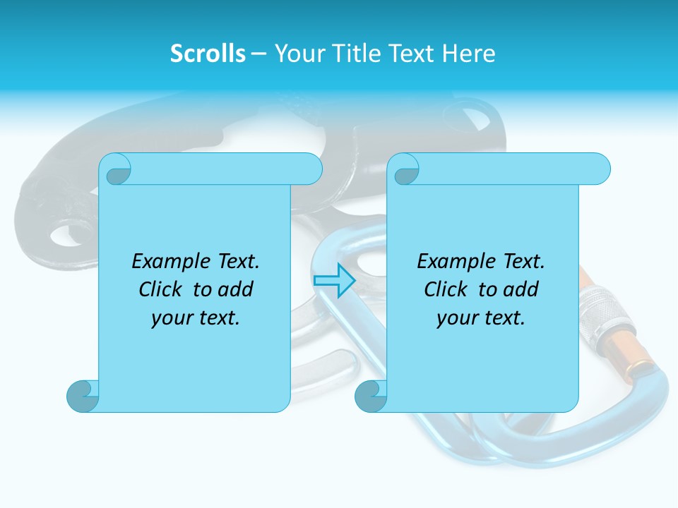 Eight Object Mountain PowerPoint Template
