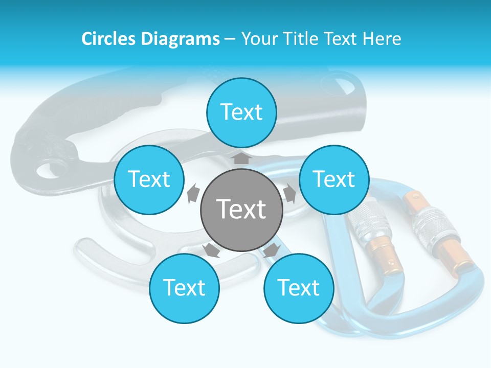 Eight Object Mountain PowerPoint Template
