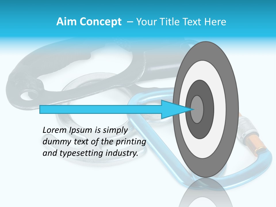 Eight Object Mountain PowerPoint Template