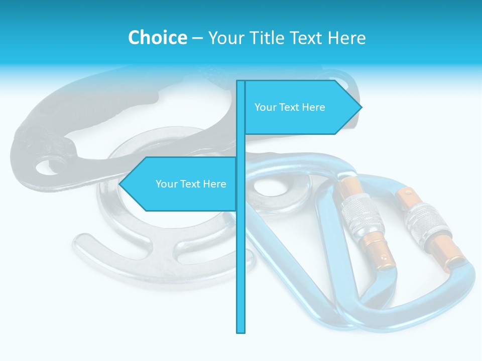 Eight Object Mountain PowerPoint Template