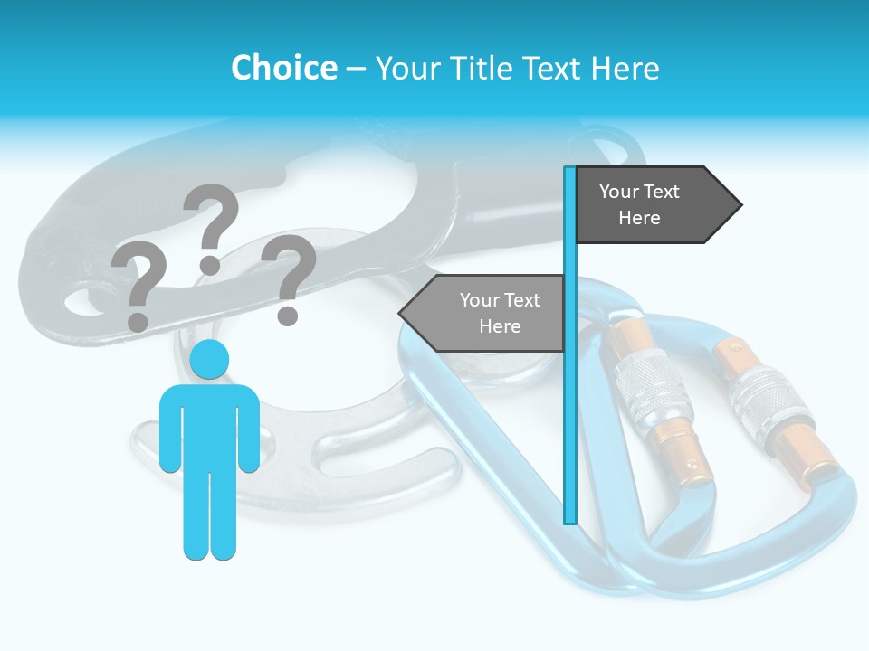 Eight Object Mountain PowerPoint Template