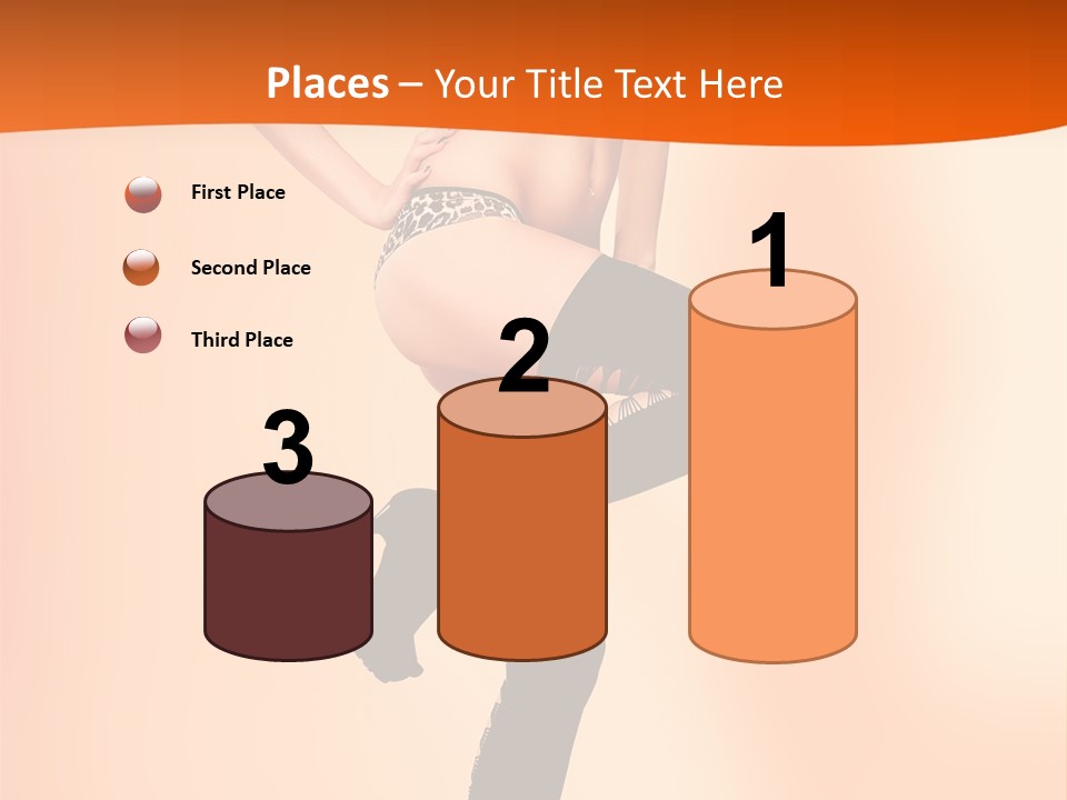 Sensual Fashion Slim PowerPoint Template