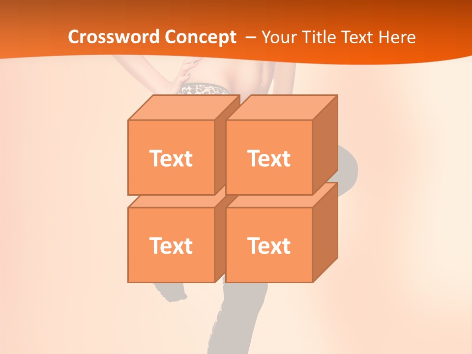 Sensual Fashion Slim PowerPoint Template