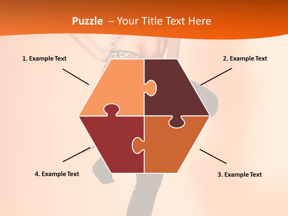 Sensual Fashion Slim PowerPoint Template