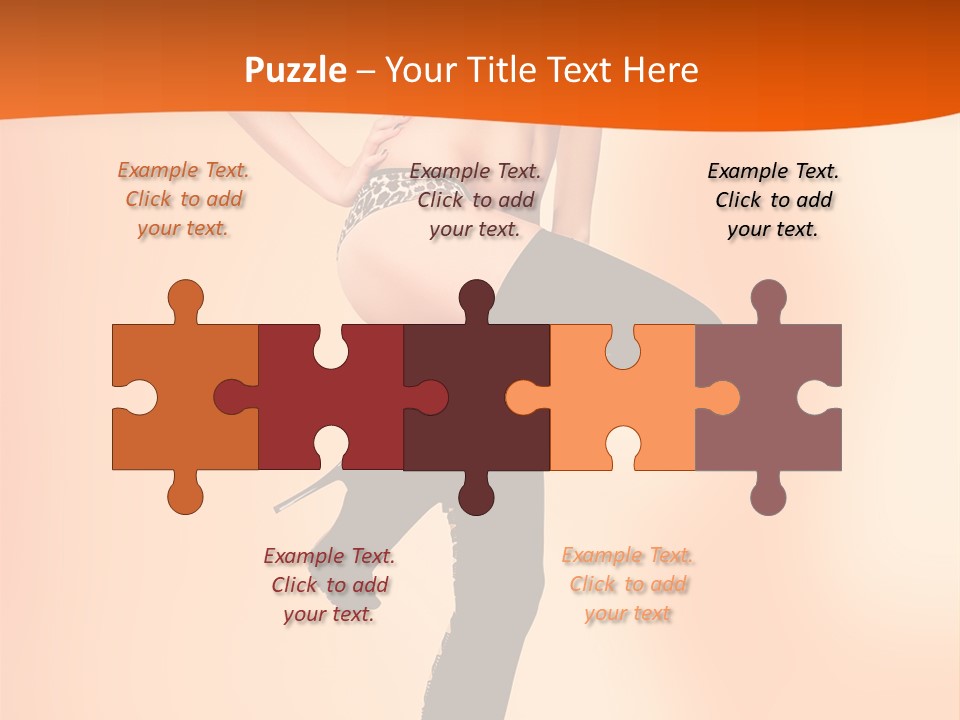 Sensual Fashion Slim PowerPoint Template