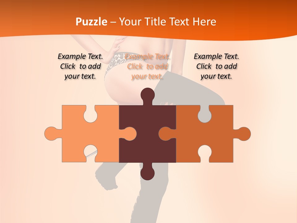 Sensual Fashion Slim PowerPoint Template