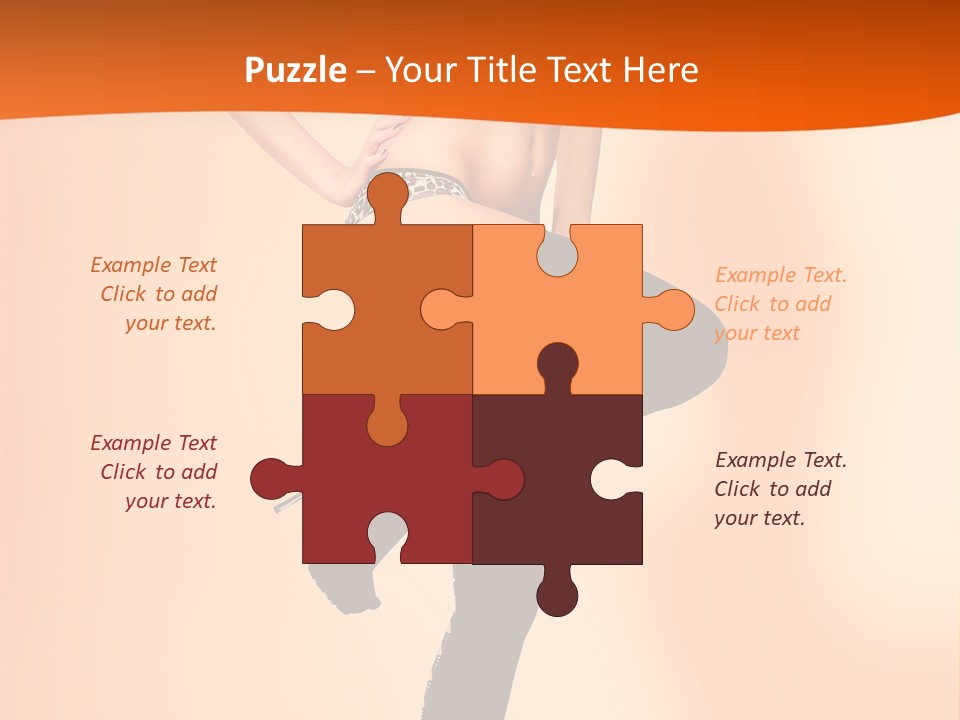 Sensual Fashion Slim PowerPoint Template