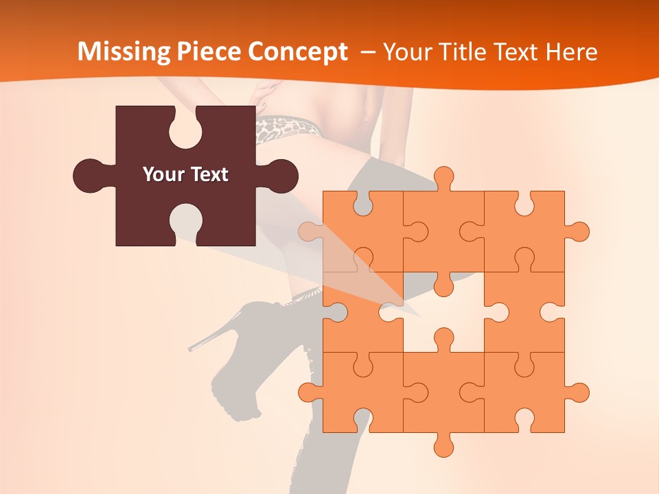 Sensual Fashion Slim PowerPoint Template