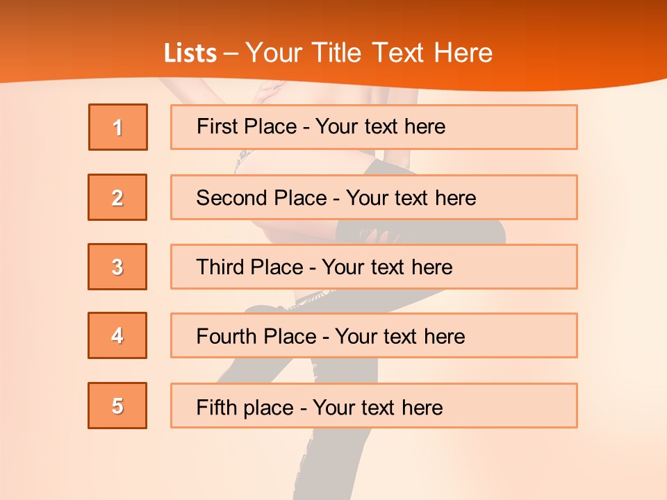 Sensual Fashion Slim PowerPoint Template