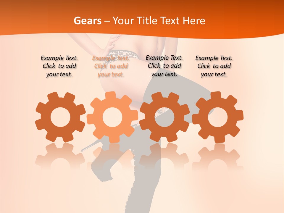 Sensual Fashion Slim PowerPoint Template