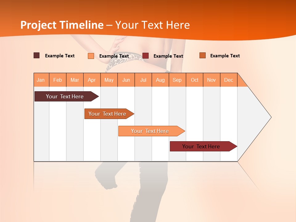 Sensual Fashion Slim PowerPoint Template