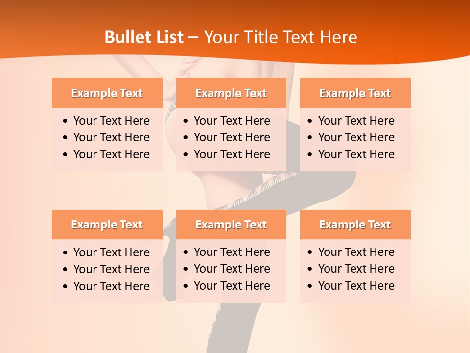 Sensual Fashion Slim PowerPoint Template
