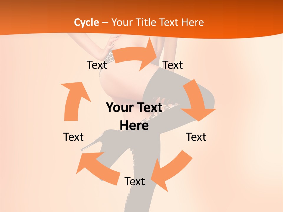 Sensual Fashion Slim PowerPoint Template