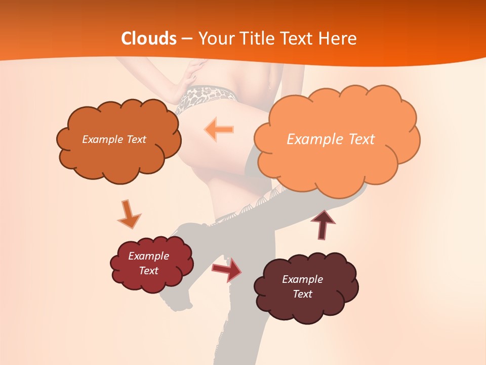 Sensual Fashion Slim PowerPoint Template