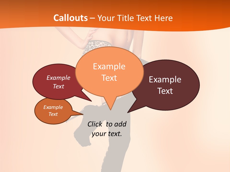 Sensual Fashion Slim PowerPoint Template