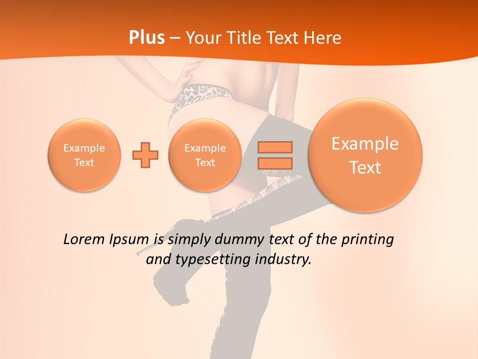 Sensual Fashion Slim PowerPoint Template