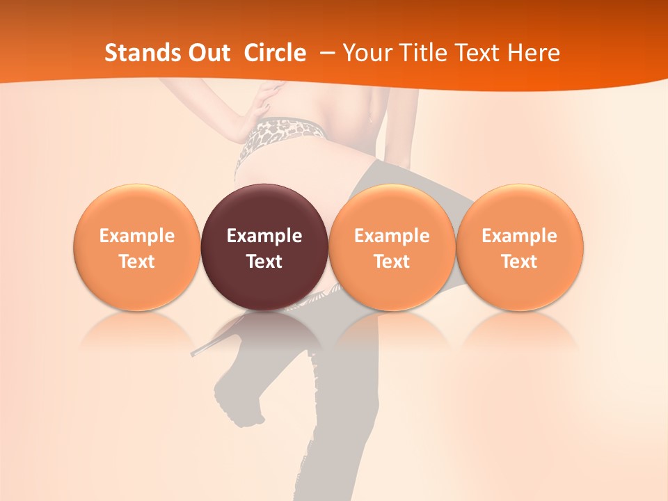 Sensual Fashion Slim PowerPoint Template