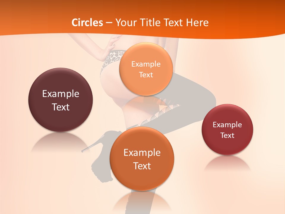 Sensual Fashion Slim PowerPoint Template