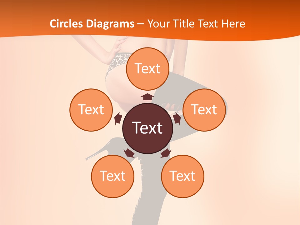 Sensual Fashion Slim PowerPoint Template