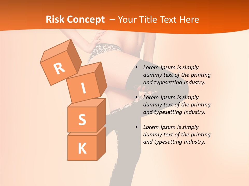 Sensual Fashion Slim PowerPoint Template