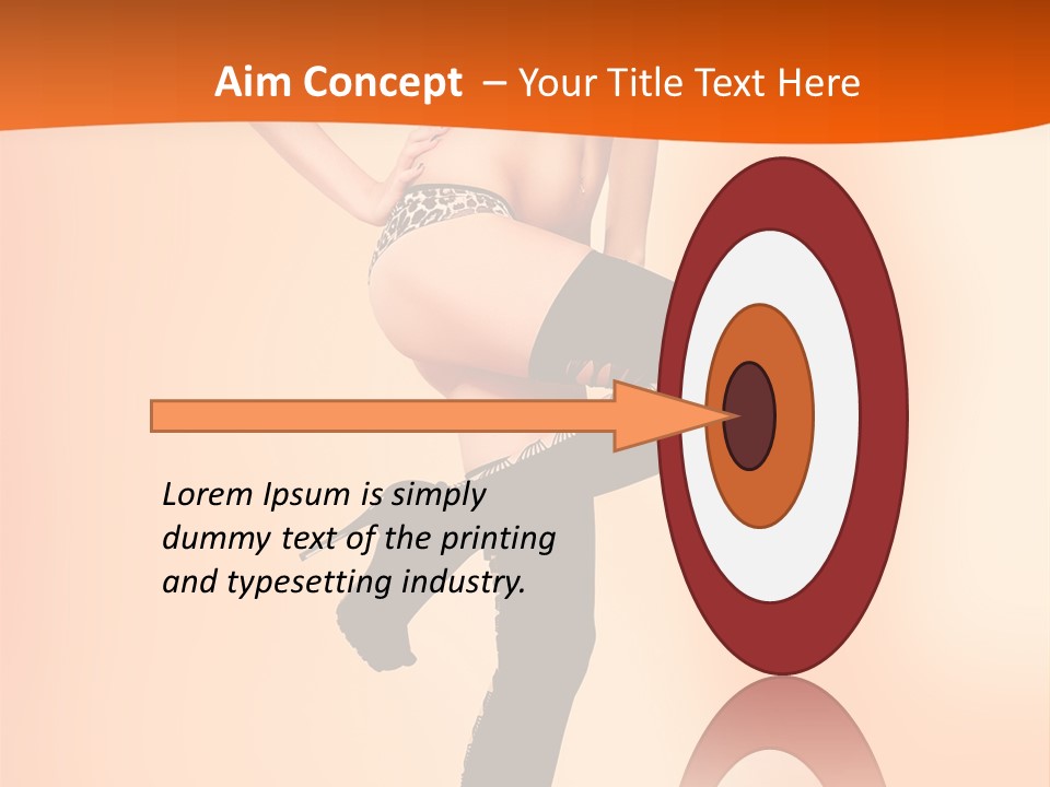 Sensual Fashion Slim PowerPoint Template