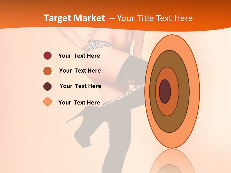 Sensual Fashion Slim PowerPoint Template