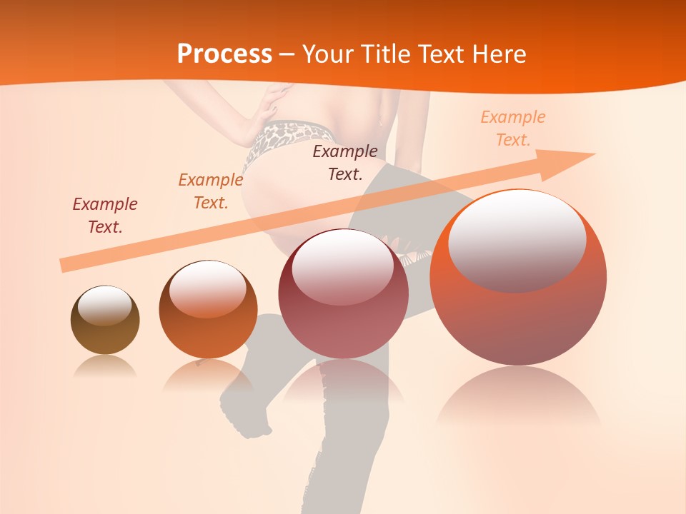 Sensual Fashion Slim PowerPoint Template